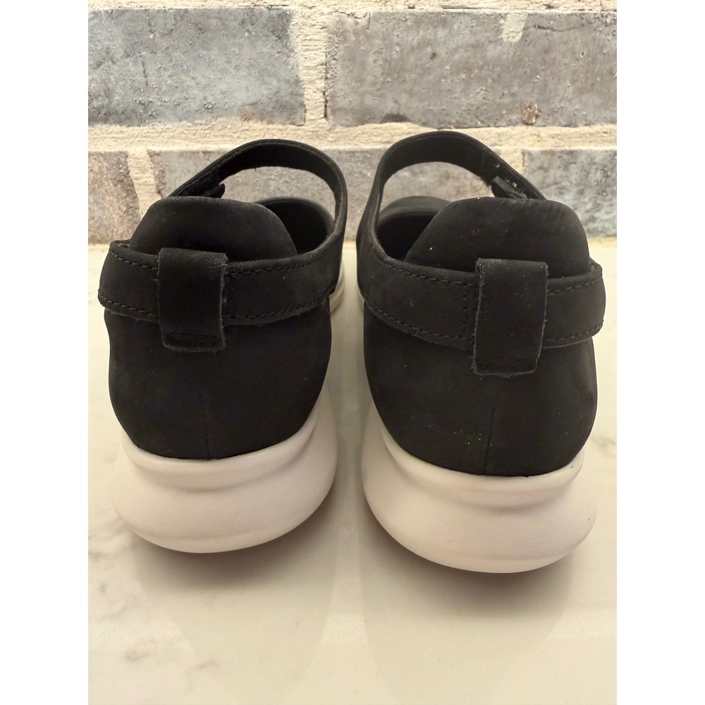 Clarks Artisan Lydell Size 7 Black Suede Nubuck Mary Jane Flats Contour Cushion - Picture 6 of 9